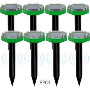 Maulwurf Vertreiber 8 Stück Maulwurfschreck Wühlmausschreck Solar Ultraschall - Bild 1 von 16