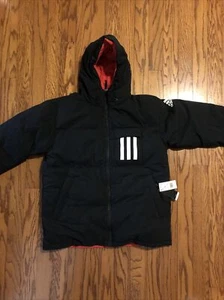 Adidas Terrex Reversible 3-Stripe Down Hooded Jacket EH4011 Men’s Size LARGE - Picture 1 of 6