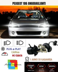 💕 KIT BI-LED H4 PER PEUGEOT 106 18000 LUMEN 6000K 💕 - Imagen 1 de 10