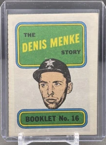 1970 TOPPS STORY BOOKLETS MLB Baseball #16 Denis Menke Houston Astros EX - Picture 1 of 2