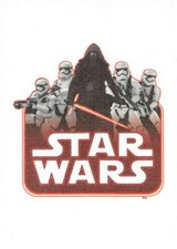 2015 Topps Star Wars Journey To The Force Awakens Cloth Sticker #CS6 Kylo Ren 🔥
