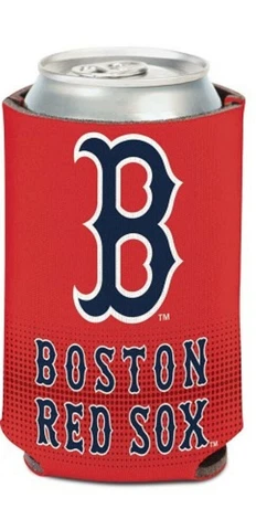 Boston Red Sox MLB Stadium Can Cooler Holder Bottle Neoprene Sleeve Baseball Cover