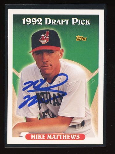 1993 Topps MIKE MATTHEWS Signed Card autograph auto CARDINALS PADRES ...