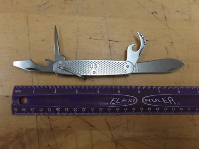 Camillus #1760 Camp Knife, 5 Functions- Stainless (USA!) Mint-2000 Production - Image 1 of 4