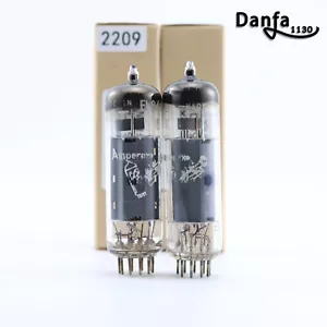 A pairs EL84 6BQ5 6P14 TUBES FRANCE Amperex Ring Getter Copper Pillar - Picture 1 of 7