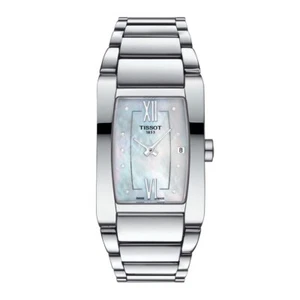 Tissot Generosi-T White Mother-of-Pearl Women's Rectangle Watch T1053091111600 - Picture 1 of 2