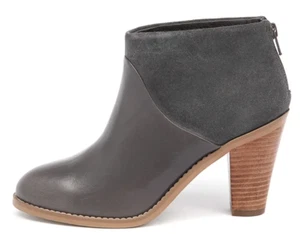 Diana Ferrari 'Rhinestone' Leather Suede Ankle Boots Size 9 Grey Women’s EUC - Picture 1 of 13
