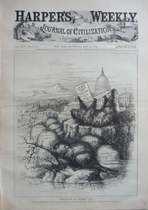 1881 Harper's Weekly Journal Magazine May 21, Tunis, Floods at St. Paul, Horses - Picture 1 of 8