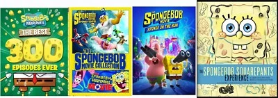 SpongeBob SquarePants Experience Book+Best 300 Episodes Ever+3 Movies DVD Sponge - Image 1 of 4