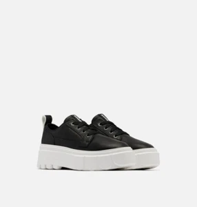 Sorel Caribou X Sneaker Women Black Leather Waterproof Platform Shoes NL5017-010 - Picture 1 of 42
