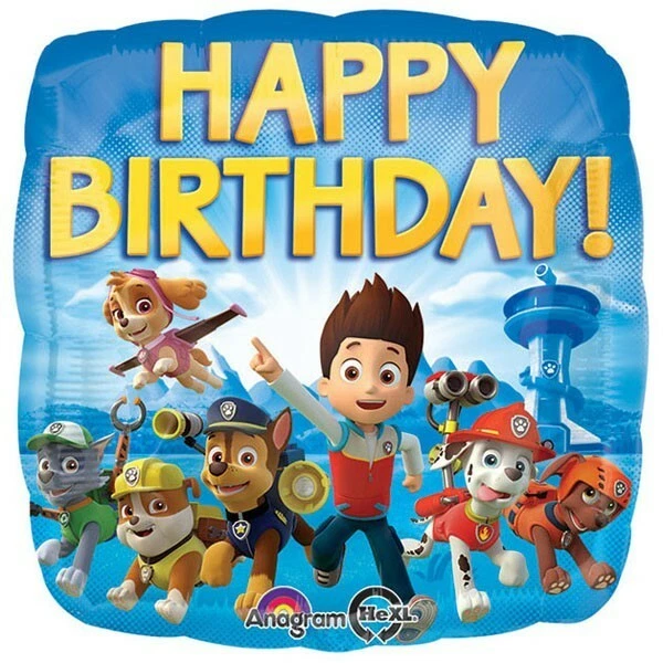 Paw Patrol Party Supplies Foil Balloon Boy Girl Birthday Decoration Ryder Chase - Image 1 of 1