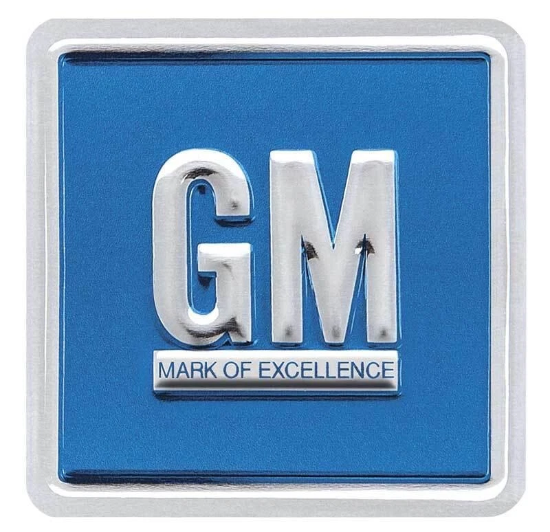 GM Door, Blue Decal - Image 1 of 1