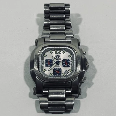 Reloj de cuarzo Reactor Photon cronógrafo 79001 esfera de fibra de carbono acero inoxidable Foto 1 de 4