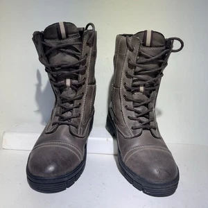 Taupe braun Leder DUBLIN Spitze & Reißverschluss Reitsport isoliert Reitstiefel W Größe 6 - Bild 1 von 17