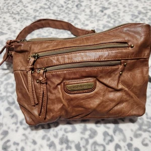 Stone Mountain Handtasche Vintage USA Braun Crossbody Bag Handtasche Schultertasche - Bild 1 von 12