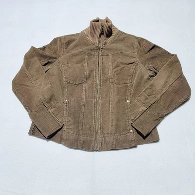 Chaqueta Sonoma Mujer Marrón Pana Manga Larga Cremallera Talla M Foto 1 de 4