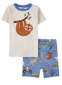 Gymboree Boys Size 14 Gymmies Pj’s Sloth Shortie New  - Picture 1 of 5