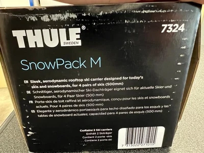 Porta sci per barre tetto auto originali THULE - Immagine 1 di 4