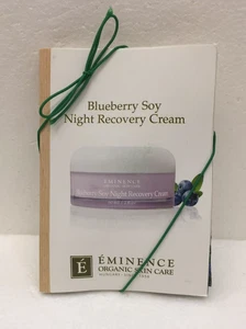 Eminence Blueberry Soy Night Recovery Cream 3ml SAMPLE CARD set of 6 - Picture 1 of 1