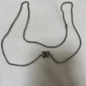 Dolce&Gabbana Hombres DG Logo Plata Cadena Collar Dolce&Gabbana Lujo Elegante ITA - Imagen 1 de 4