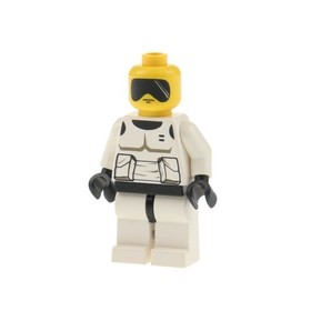 1x LEGO Mini Figurine Sw Episode 4/5/6 Imperial Scout Trooper Head Yellow 7128