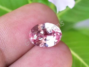 Natürlicher rosafarbener Padparadscha-Saphir 4,80 kt oval zertifiziert loser Edelstein - Bild 1 von 7