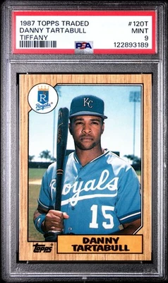 1987 Topps Traded Tiffany - Danny Tartabull #120T PSA 9 - Image 1 of 3