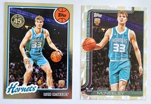 Lot of (2) 2025-26 Topps NBA LIAM MCNEELY #229 RC Tip Off Parallel & 45th Anniv. - Bild 1 von 2