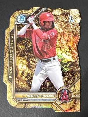 2022 Bowman Chrome Prospector's Special Die-Cut Variation /49 Denzer Guzman - Image 1 of 2