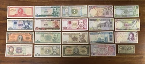 Lot Of 20 Banknotes All Different (Ref: L-29) - Picture 1 of 1