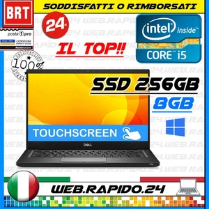NOTEBOOK DELL LATITUDE 7390 13,3" INTEL I5-8350U RAM 8GB SSD 256GB FULL HD WIN11 - Foto 1 di 7