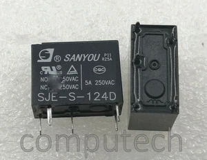 1 pezzo Relè Relay SANYOU SJE-S-124D bobina 24VDC NIL-FORM C - Foto 1 di 6