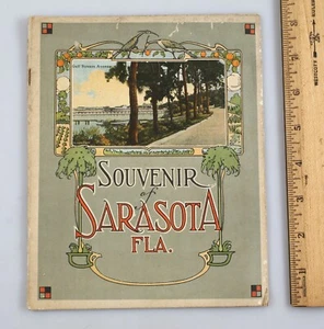 Vintage 1920s Souvenir of Sarasota Florida Travel Photo Booklet "The Beautiful" - Picture 1 of 7
