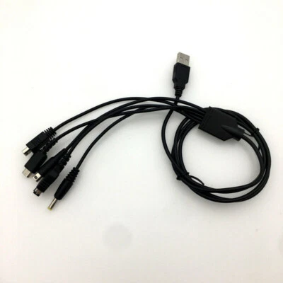 USB Charging Cable Charger for Nintendo GBA SP WII U 3DS NDSL XL DSI PSP 5 in 1 - Image 1 of 4
