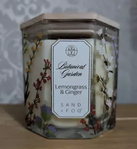 Sand And Fog Botanical Garden Lemongrass & Ginger 2 Wick Luxury Candle 425g New - Picture 1 of 8