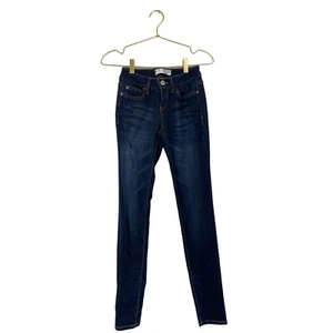 No Boundaries Jeans Size 3 Juniors Blue Skinny Stretch Denim Low Rise 608 - Picture 1 of 5