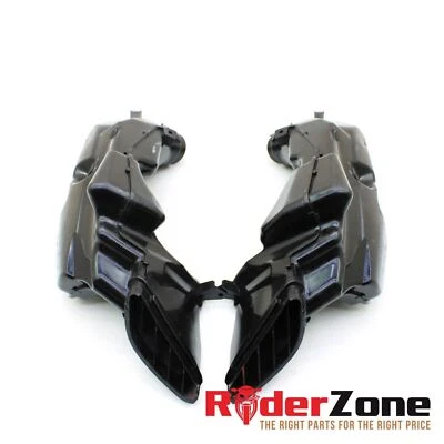SUZUKI GSXR600 GSXR750 2008 2009 JUEGO DE CONDUCTOS DE AIRE RAM TUBO DE ADMISIÓN IZQUIERDO DERECHO NEGRO Foto 1 de 4