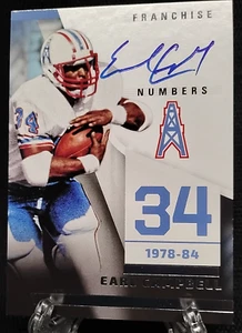 Earl Campbell 2022 Panini Illusions Franchise Numbers #FN-EC AUTO HOF - Bild 1 von 7