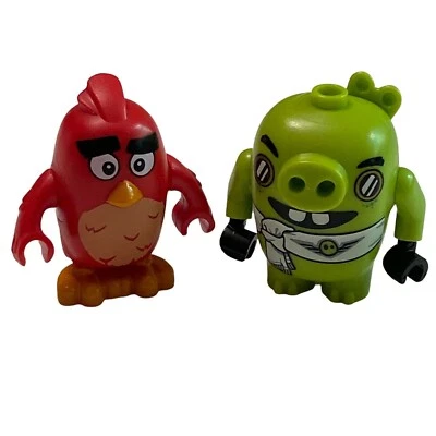 LEGO MINIFIGURE ANGRY BIRDS Red Worried & Pilot Pig Minifigs ANG003 ANG004 75822 - Image 1 of 4