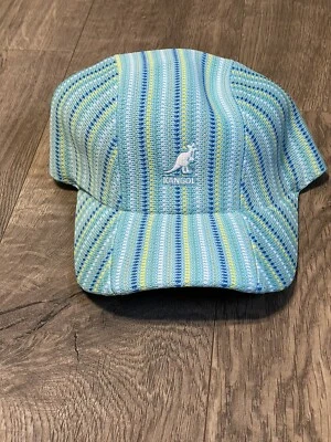 Kangol Kids Striped Knit Unite Flex-fit Baseball Cap Hat Size L Large NWT NEW - Изображение 1 из 4