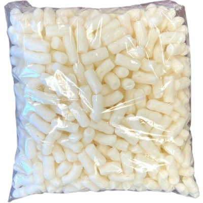 Minipak Biodegradable Packing Peanuts 0.6 Cu Ft Minipack Bag White Noodle Shaped - Image 1 of 4