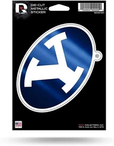Brigham Young Cougars BYU 5 Inch Die Cut Decal Sticker, Metallic Shimmer... - Picture 1 of 1