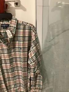 Polo by Ralph Lauren Madras plaid long sleeve pony shirt men's 2XL XXL NWT - Picture 1 of 2