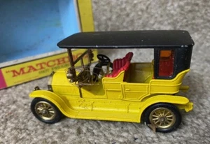 MATCHBOX MODELS OF YESTERYEAR Y-5 1907 PEUGEOT YELLOW & BLACK - Picture 1 of 3