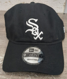 Chicago White Sox New Era 9Twenty Black/White Adjustable Hat Cap