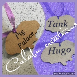 Rabbit, Guinea Pig, Small Animal Pet Guinea Pig Lover Wooden Sign Tag Plaque - Picture 1 of 11