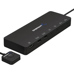 Sabrent 2-Port Type-C KVM Switch with 60 Watt Power Delivery Option (USB-KCPD) - Picture 1 of 7