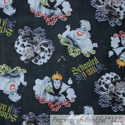 Edredón de algodón BonEful tela FQ magia negra Disney bruja maléfica perro dálmata Foto 1 de 4