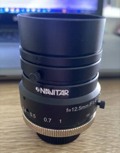 Navitar NMV-12M1 1" 12.5mm F1.4 Lens C Mount - Picture 1 of 4