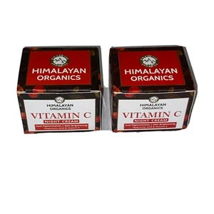 NEW (2) Himalayan Organics Vitamin C Face Night Cream For Skin Brightening 50 ml - Picture 1 of 7